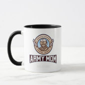 Tasse de café Army Mom – Fierté militaire de haute (Gauche)