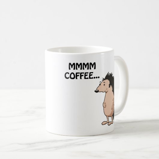 Tasse de café assoiffée de hérisson (Devant droit)