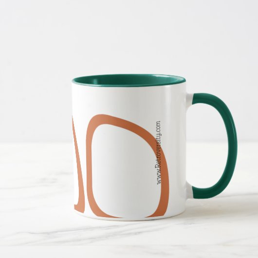 Tasse de café atomique de style des années 50 (Droite)