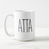 Tasse de café ATTA inspirée par RAE DUNN personnal (Gauche)