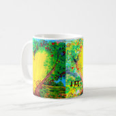 tasse de café au coeur jaune (Devant gauche)
