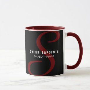 Tasse de café audacieuse de monogramme