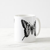 Tasse de café audacieuse de papillon de machaon (Devant droit)