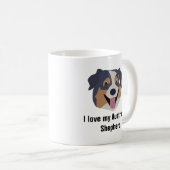 Tasse de café australienne de chien de berger (Devant droit)