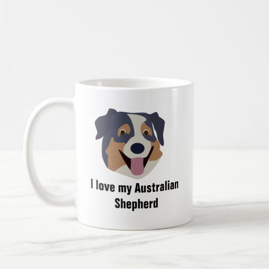 Tasse de café australienne de chien de berger (Gauche)