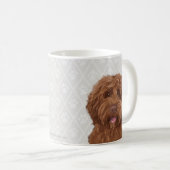 Tasse de café australienne de labradoodle (Devant droit)