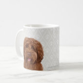 Tasse de café australienne de labradoodle (Devant gauche)
