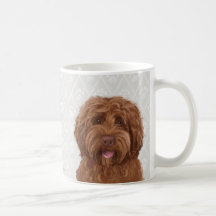 Tasse de café australienne de labradoodle