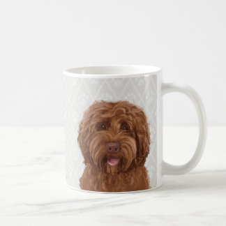 Tasse de café australienne de labradoodle