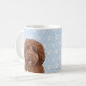 Tasse de café australienne de labradoodle (Devant gauche)