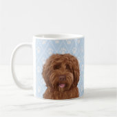 Tasse de café australienne de labradoodle (Gauche)