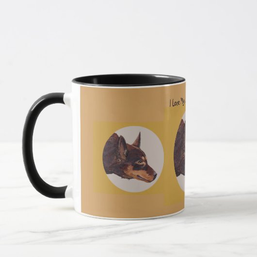 Tasse de café australienne de sonnerie de Kelpie (Gauche)