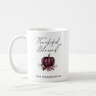 Tasse de café aux feuilles de Bourgogne de citroui