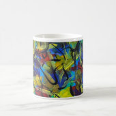 Tasse de café avec art abstrait (Centre)