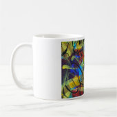 Tasse de café avec art abstrait (Gauche)