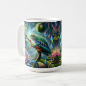 Tasse de café avec art de grenouille (Devant gauche)