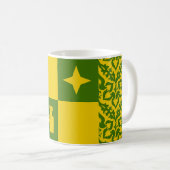 Tasse de café avec badge de la population du canto (Devant droit)