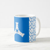 Tasse de café avec badge de la population du canto (Devant droit)