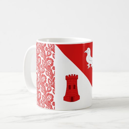 Tasse de café avec badge de la population du canto (Devant gauche)