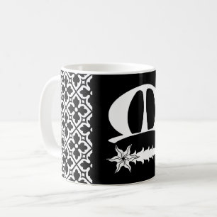Tasse de café avec badge de la population du Royau