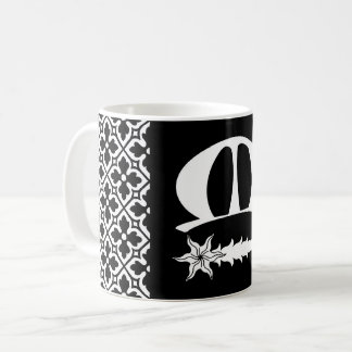 Tasse de café avec badge de la population du Royau