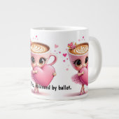 Tasse de café avec citation de danseur de ballet (Devant droit)