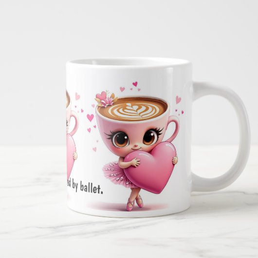 Tasse de café avec citation de danseur de ballet (Droite)