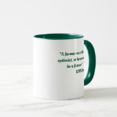 Tasse de café avec citation de Will Rogers sur le (Devant droit)
