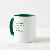 Tasse de café avec citation de Will Rogers sur le (Devant gauche)