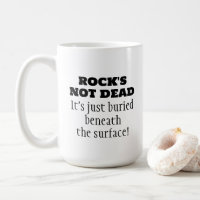 Tasse de café avec citation drôle de musique Rock'