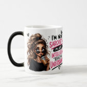 Tasse de café avec citation drôle et sarcastique d (Gauche)
