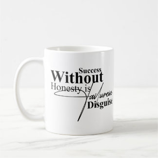 Tasse de café avec citation inspirante d'intégrité