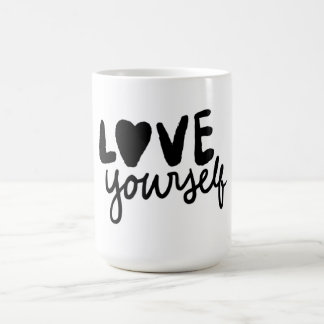 Tasse de café avec citation inspirante pour s'aime