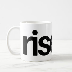 Tasse de café avec citation inspirante Rise 
