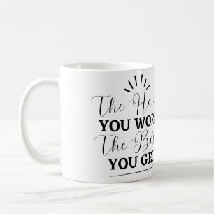 Tasse de café avec citation motivante