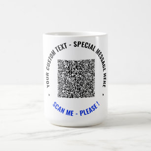 Tasse de café avec code QR personnalisé Cadeau Ajo