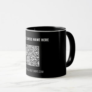 Tasse de café avec code QR personnalisé pour la pr