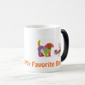 Tasse de café avec des animaux familiers de (Devant droit)