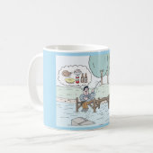Tasse de café avec des pêcheurs (Devant gauche)