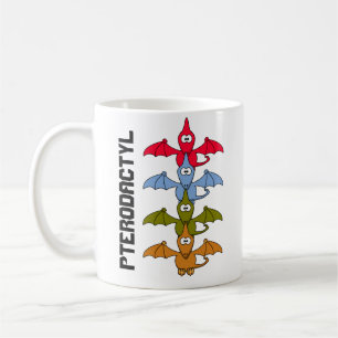 Tasse de café avec dessin animé de Ptérodactyle Ju