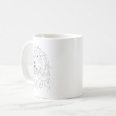Tasse de café avec dessin de chien Cockapoo (Devant gauche)