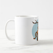 Tasse de café avec dessin de singes grimpant à l'a (Gauche)