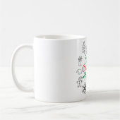 Tasse de café avec dessins de Noël mignons (Gauche)