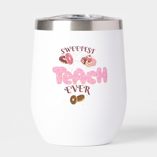 Tasse de café avec Donuts Mignons Prof Super (Avant)