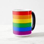 Tasse de café avec drapeau de fierté de progrès LG (Devant droit)