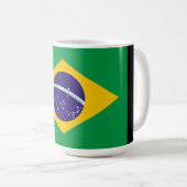 Tasse de café avec drapeau du Brésil (Devant droit)