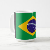 Tasse de café avec drapeau du Brésil (Devant gauche)