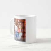 Tasse de café avec écriture de photo de meilleures (Devant gauche)