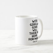 Tasse de café avec la citation iconique d'Ishmael  (Devant droit)