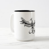 Tasse de café avec la conception de Phoenix (Devant gauche)